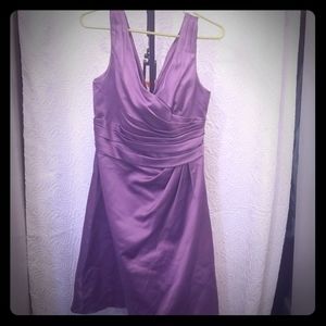 Lavender David's Bridal formal dress